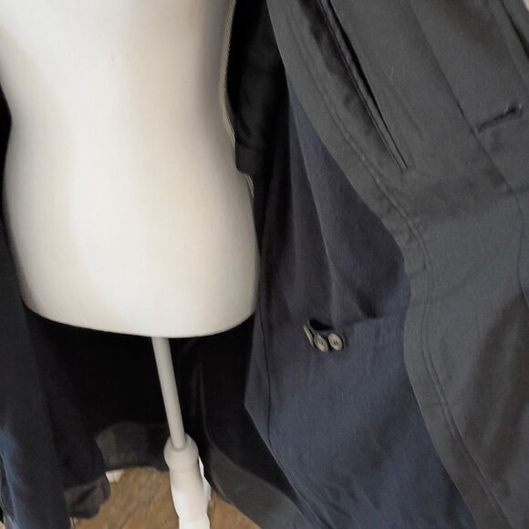 Lauren Ralph Lauren Men's Black Removable lining & Collar Belted Trench 40S - Picture 6 of 12